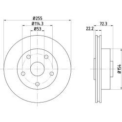 Stabdžių diskas MINTEX MDC668