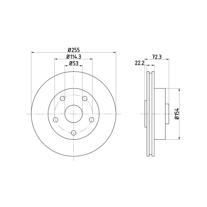 Stabdžių diskas MINTEX MDC668
