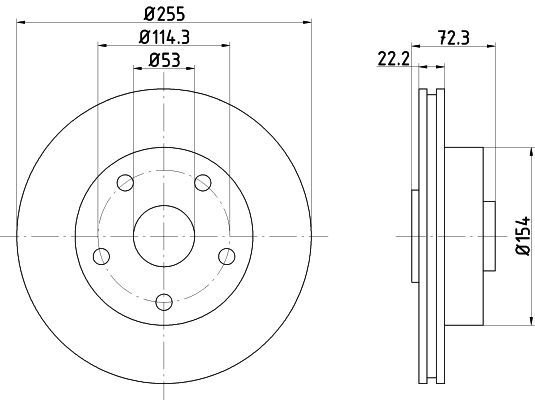Stabdžių diskas MINTEX MDC668