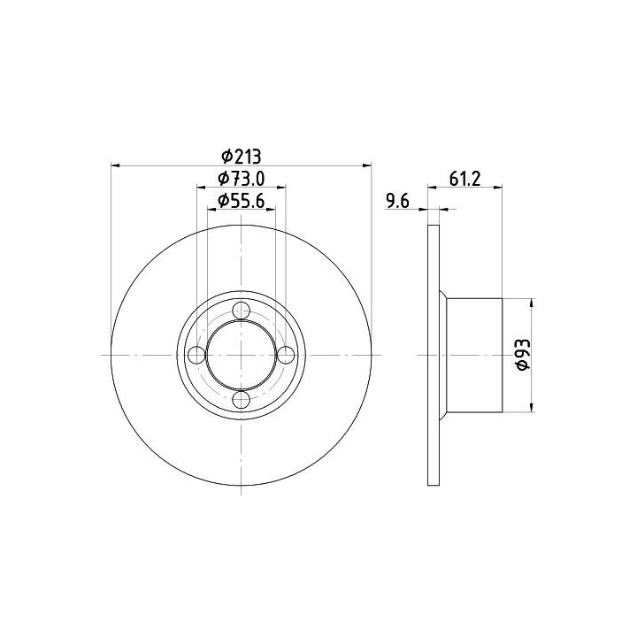 Stabdžių diskas MINTEX MDC75