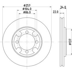 Stabdžių diskas MINTEX MDC782