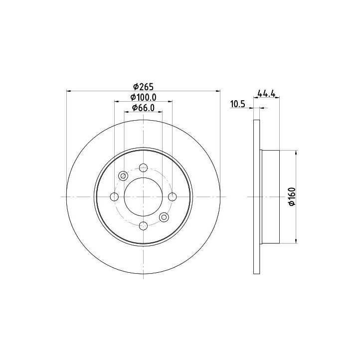 Stabdžių diskas MINTEX MDC815