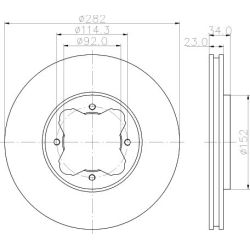 Stabdžių diskas MINTEX MDC819