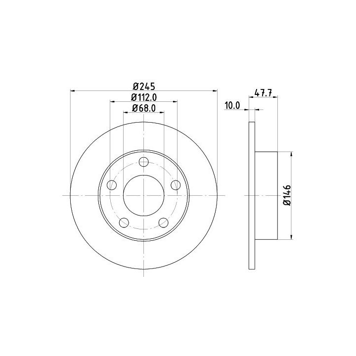 Stabdžių diskas MINTEX MDC831