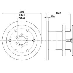 Stabdžių diskas MINTEX MDC837