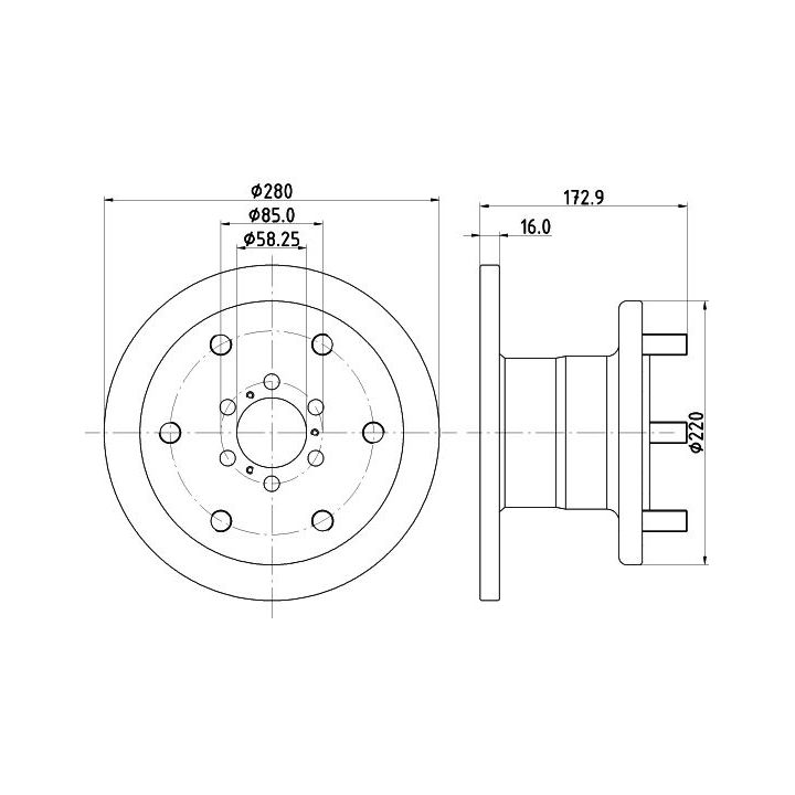 Stabdžių diskas MINTEX MDC837