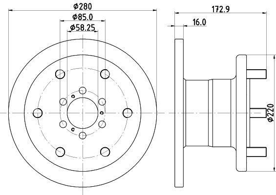 Stabdžių diskas MINTEX MDC837
