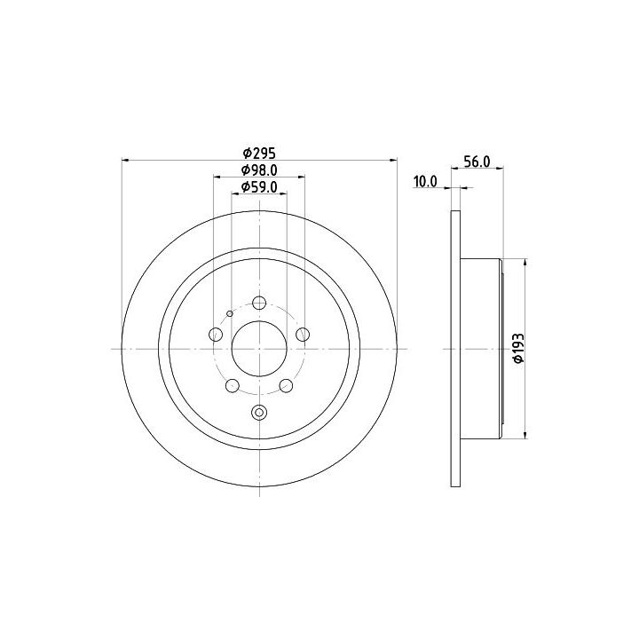 Stabdžių diskas MINTEX MDC838