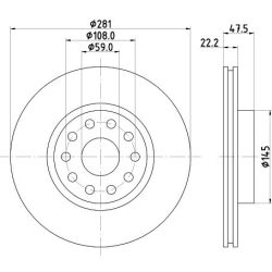 Stabdžių diskas MINTEX MDC848
