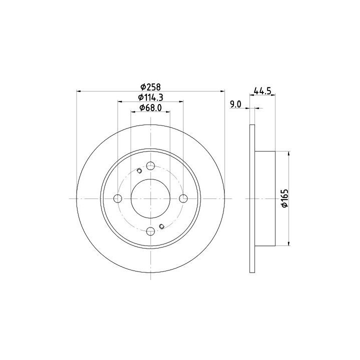 Stabdžių diskas MINTEX MDC863