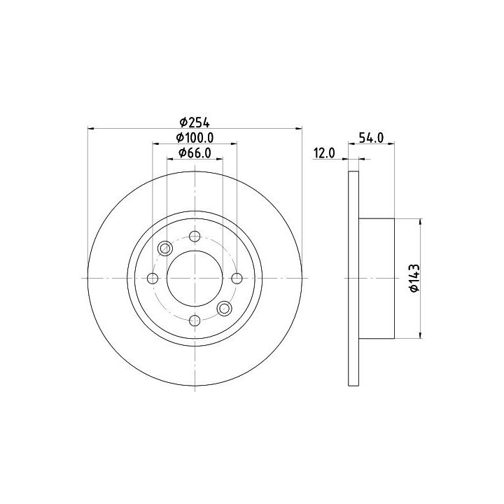 Stabdžių diskas MINTEX MDC870
