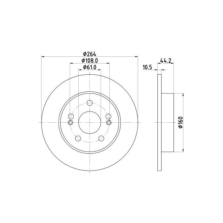 Stabdžių diskas MINTEX MDC875