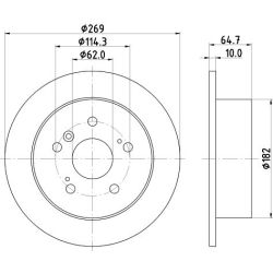 Stabdžių diskas MINTEX MDC897