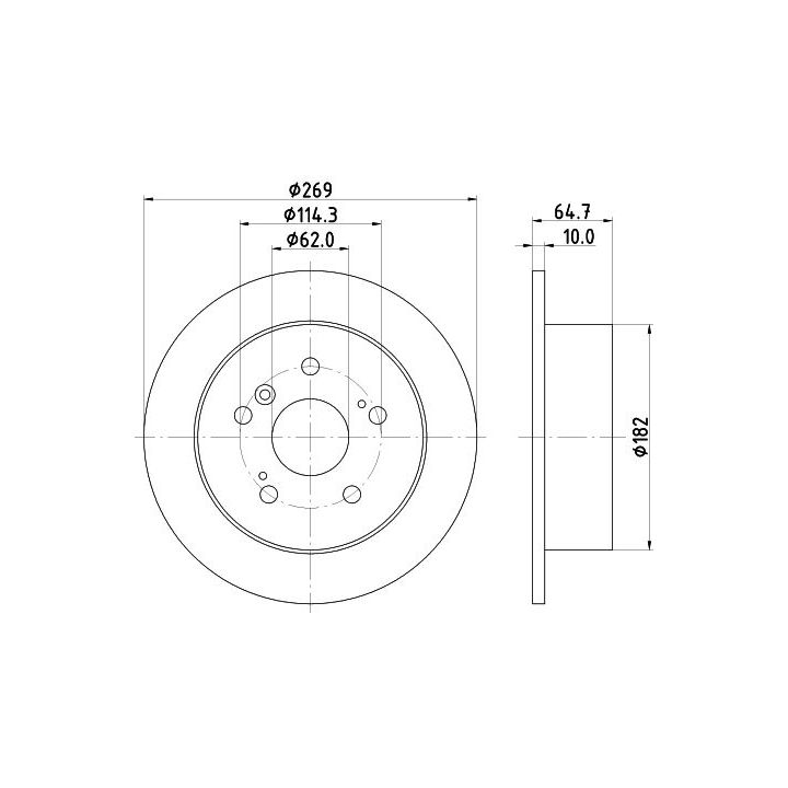 Stabdžių diskas MINTEX MDC897