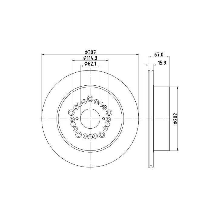 Stabdžių diskas MINTEX MDC906
