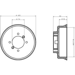 Stabdžių būgnas MINTEX MBD007