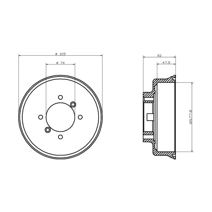 Stabdžių būgnas MINTEX MBD007