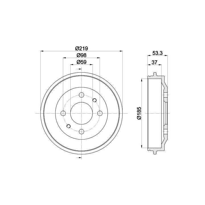 Stabdžių būgnas MINTEX MBD011