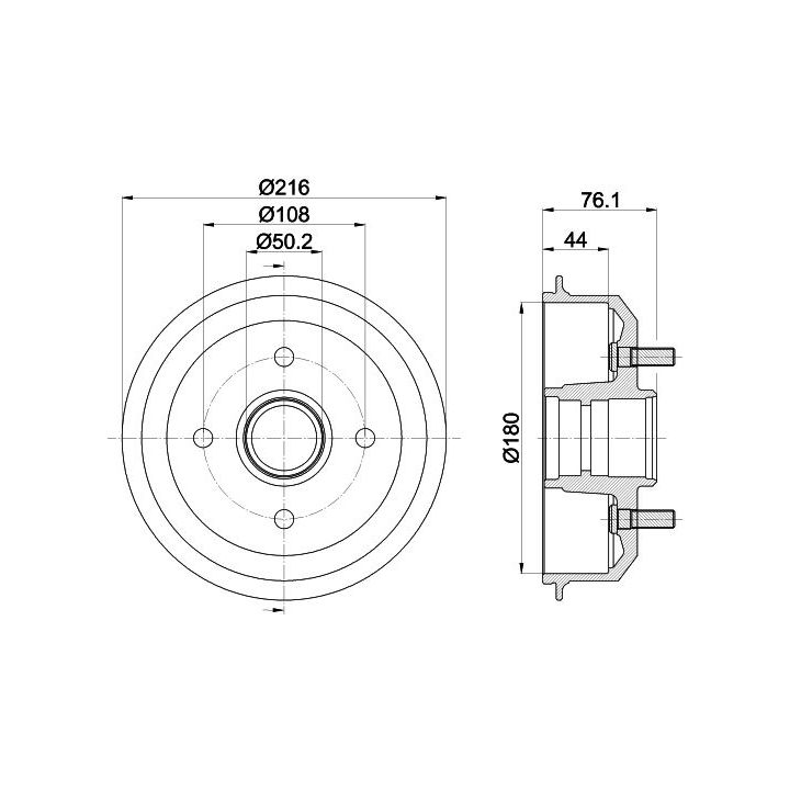Stabdžių būgnas MINTEX MBD036
