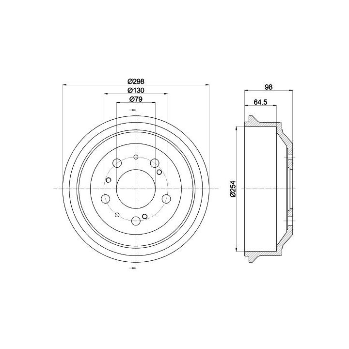 Stabdžių būgnas MINTEX MBD037