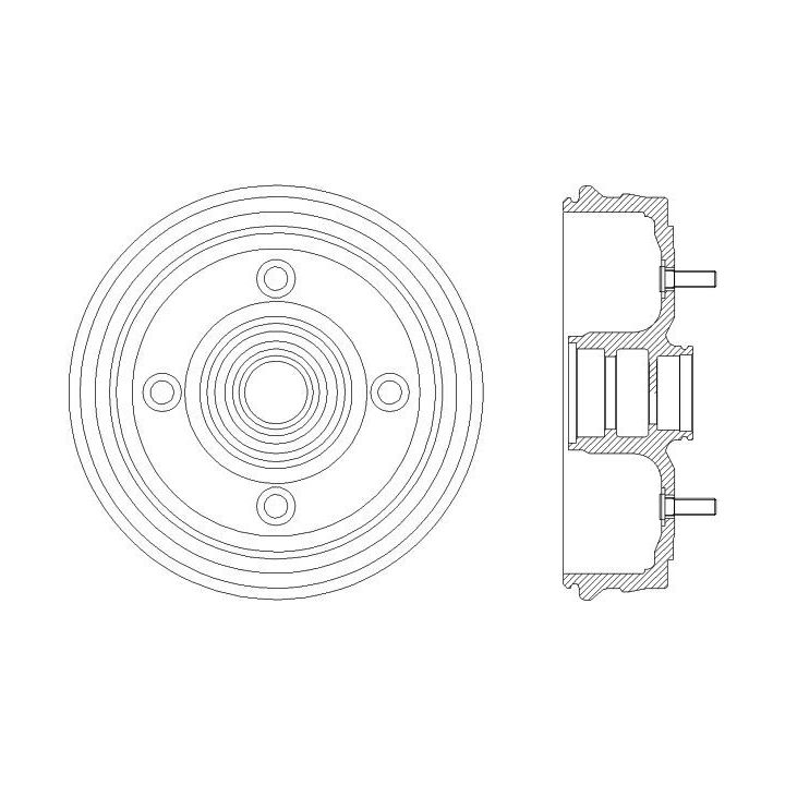 Stabdžių būgnas MINTEX MBD094