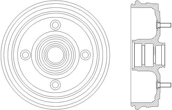 Stabdžių būgnas MINTEX MBD094