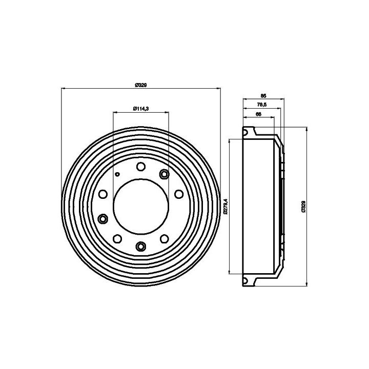 Stabdžių būgnas MINTEX MBD110