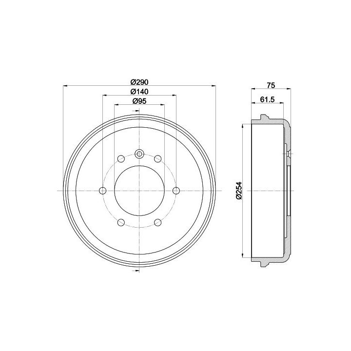 Stabdžių būgnas MINTEX MBD223