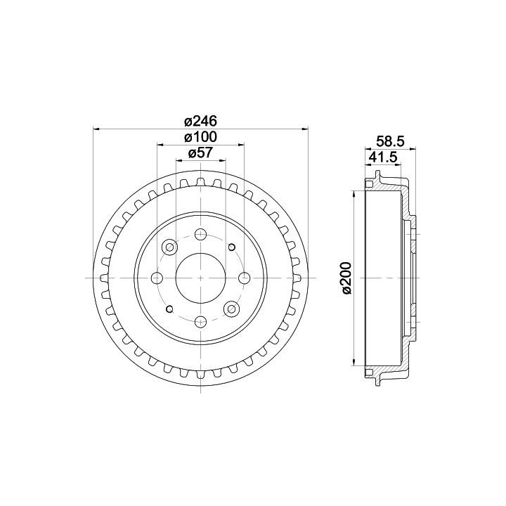 Stabdžių būgnas MINTEX MBD239