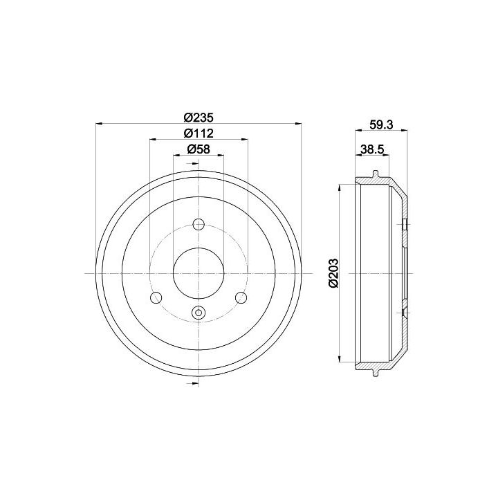 Stabdžių būgnas MINTEX MBD241
