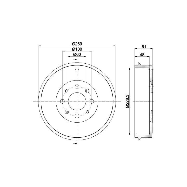 Stabdžių būgnas MINTEX MBD256