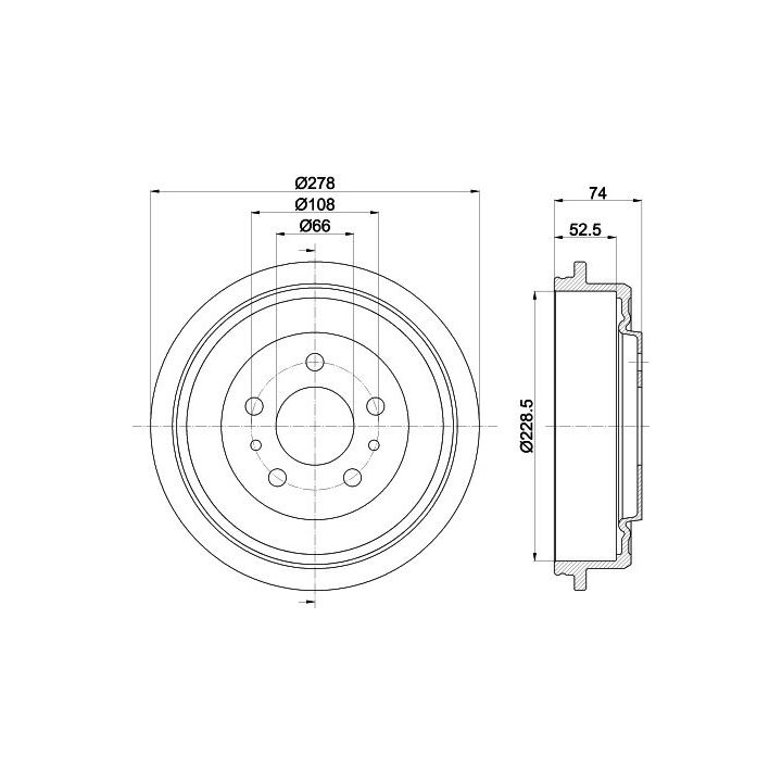 Stabdžių būgnas MINTEX MBD263