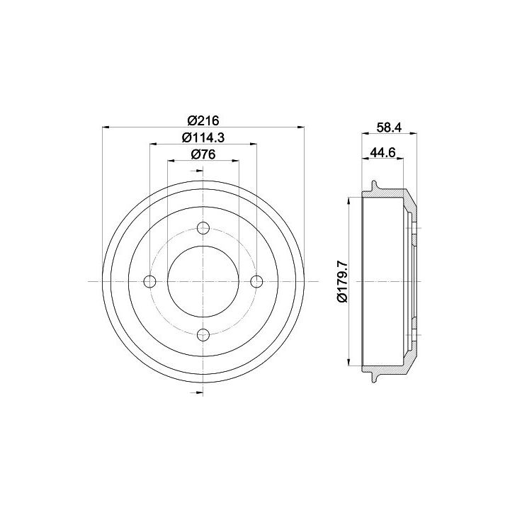 Stabdžių būgnas MINTEX MBD275