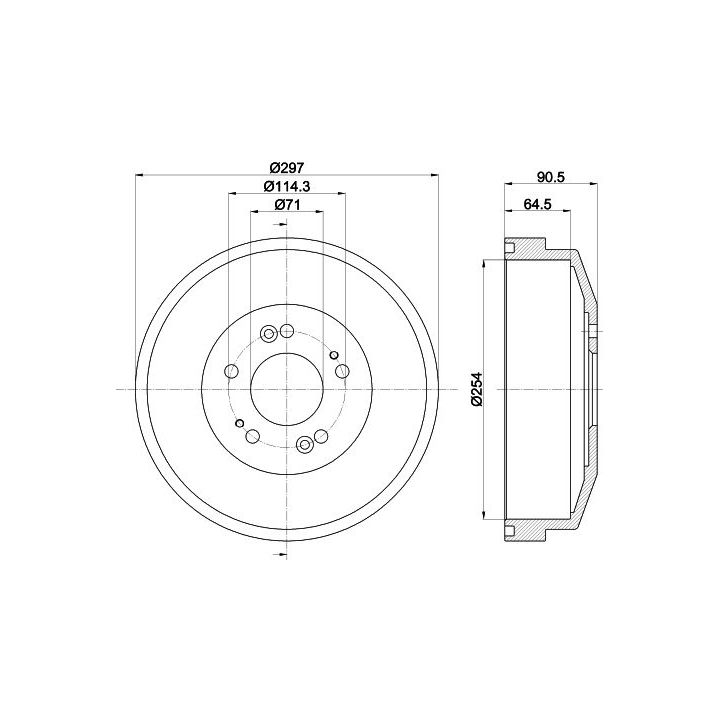 Stabdžių būgnas MINTEX MBD277