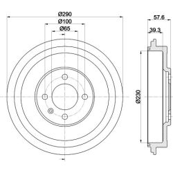 Stabdžių būgnas MINTEX MBD287
