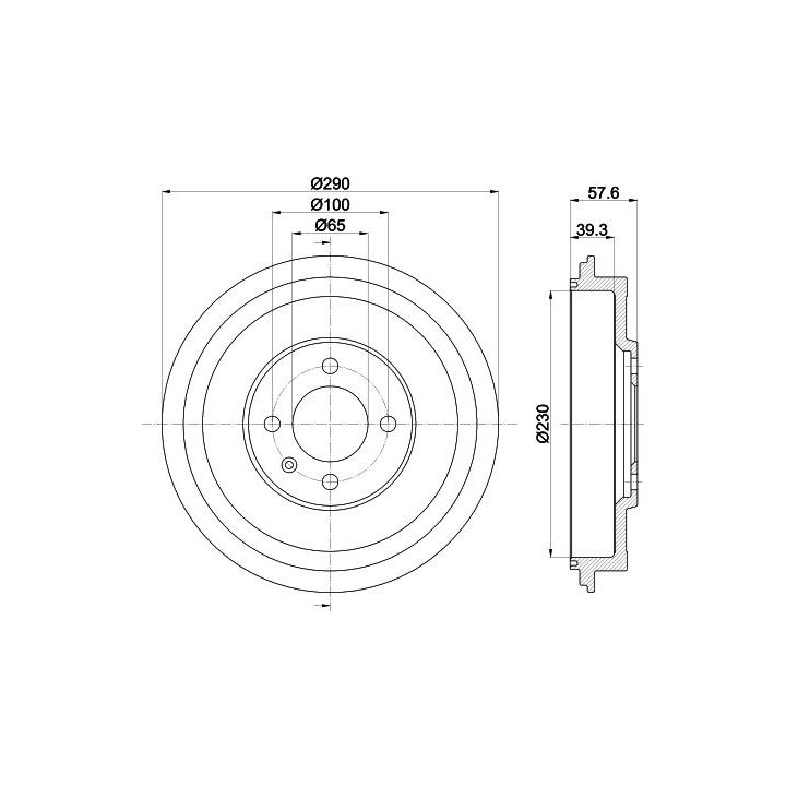 Stabdžių būgnas MINTEX MBD287