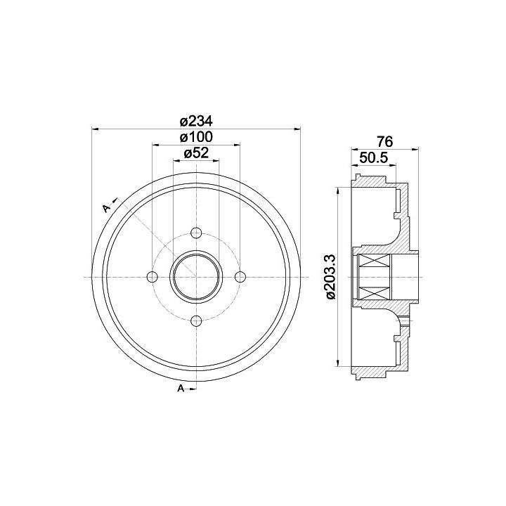 Stabdžių būgnas MINTEX MBD293