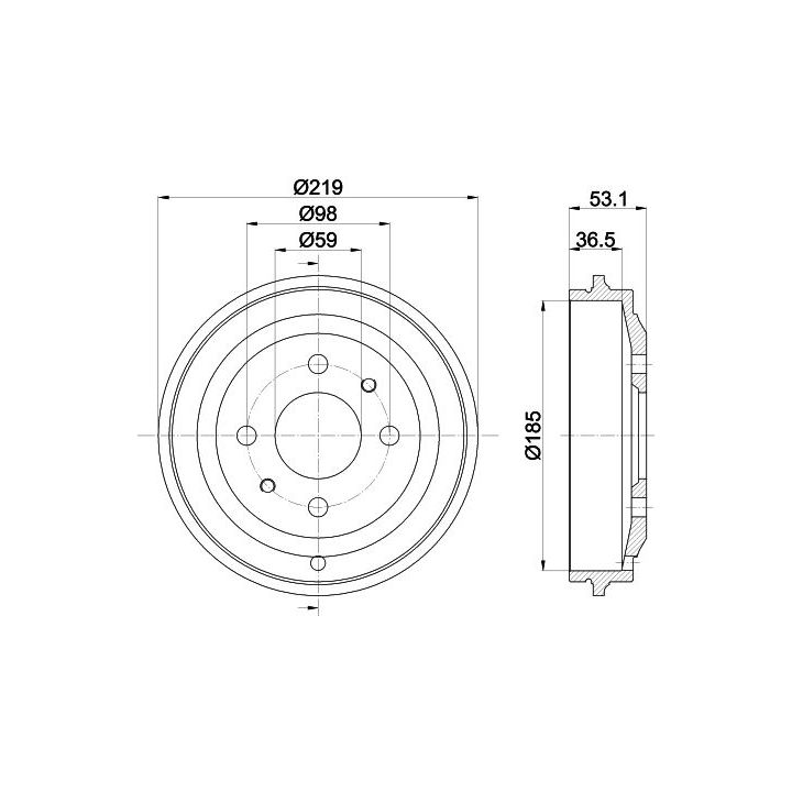Stabdžių būgnas MINTEX MBD299