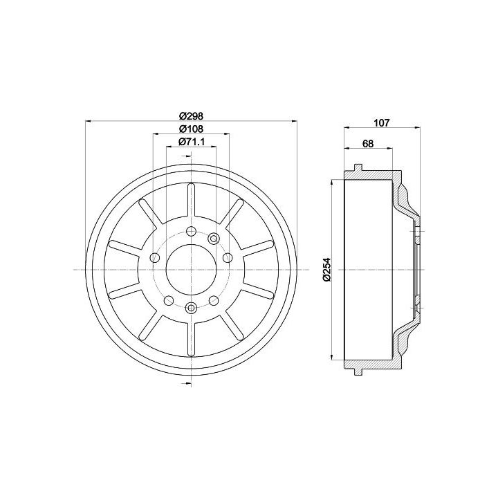 Stabdžių būgnas MINTEX MBD310