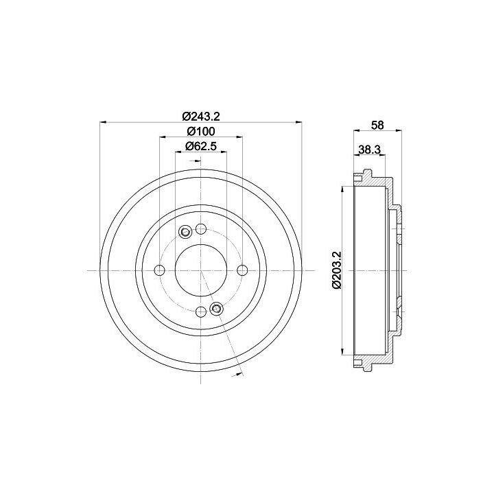 Stabdžių būgnas MINTEX MBD312