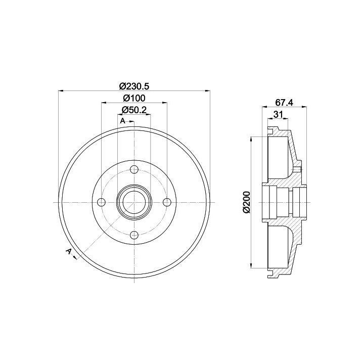 Stabdžių būgnas MINTEX MBD313