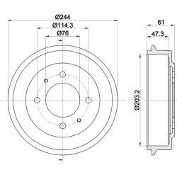 Stabdžių būgnas MINTEX MBD328