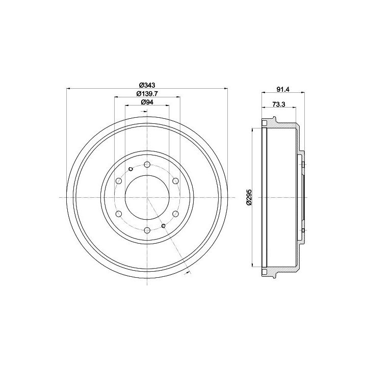 Stabdžių būgnas MINTEX MBD333