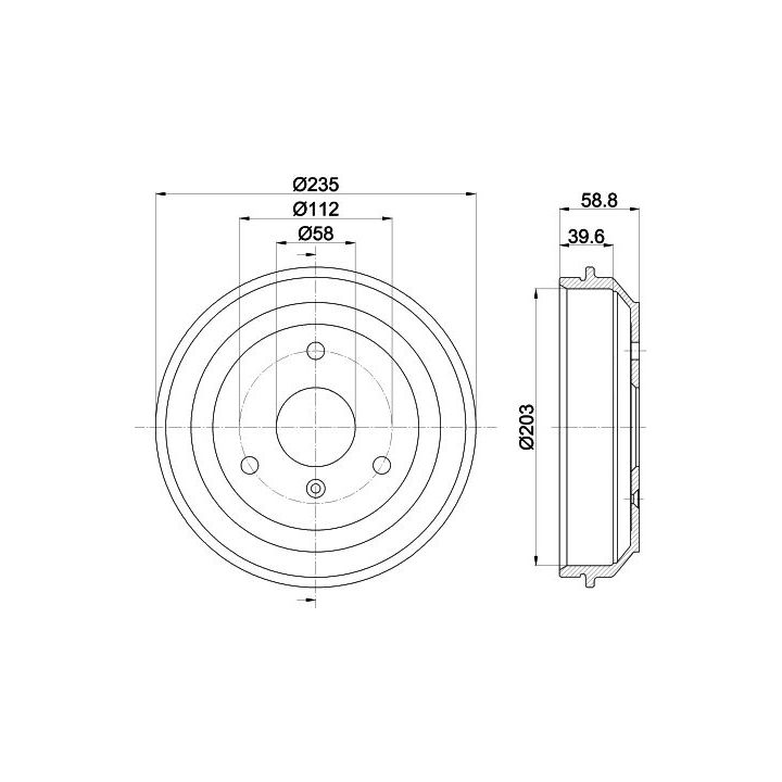 Stabdžių būgnas MINTEX MBD336