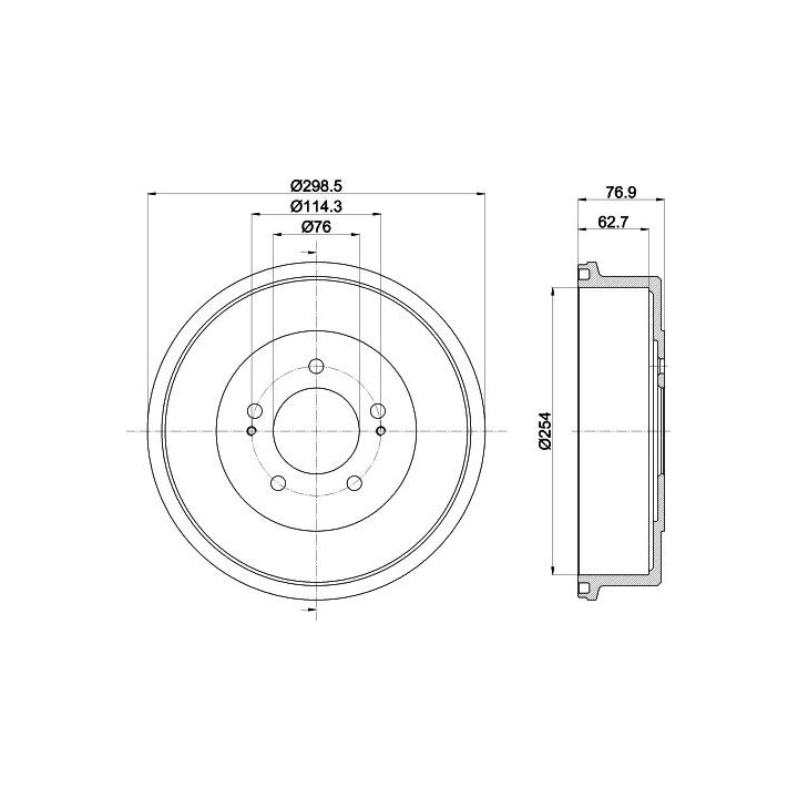 Stabdžių būgnas MINTEX MBD337