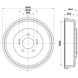 Stabdžių būgnas MINTEX MBD338