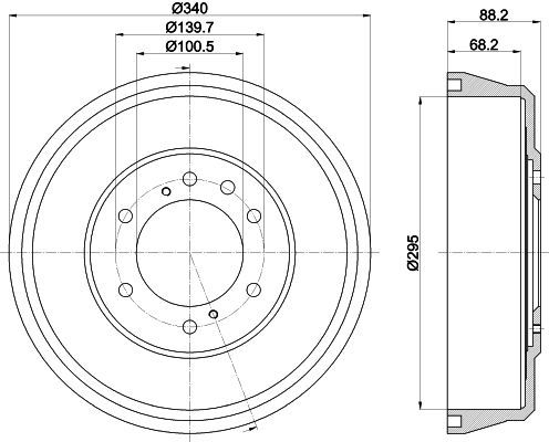 Stabdžių būgnas MINTEX MBD347