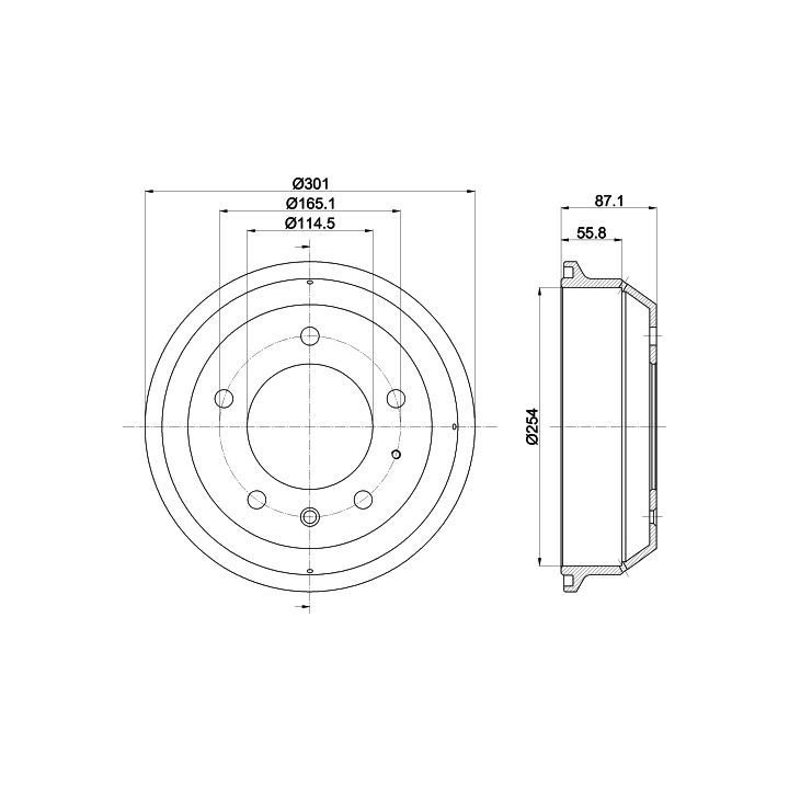 Stabdžių būgnas MINTEX MBD353