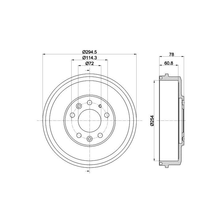 Stabdžių būgnas MINTEX MBD358