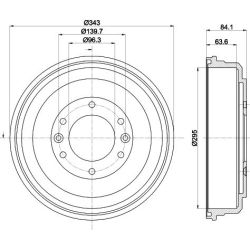 Stabdžių būgnas MINTEX MBD368